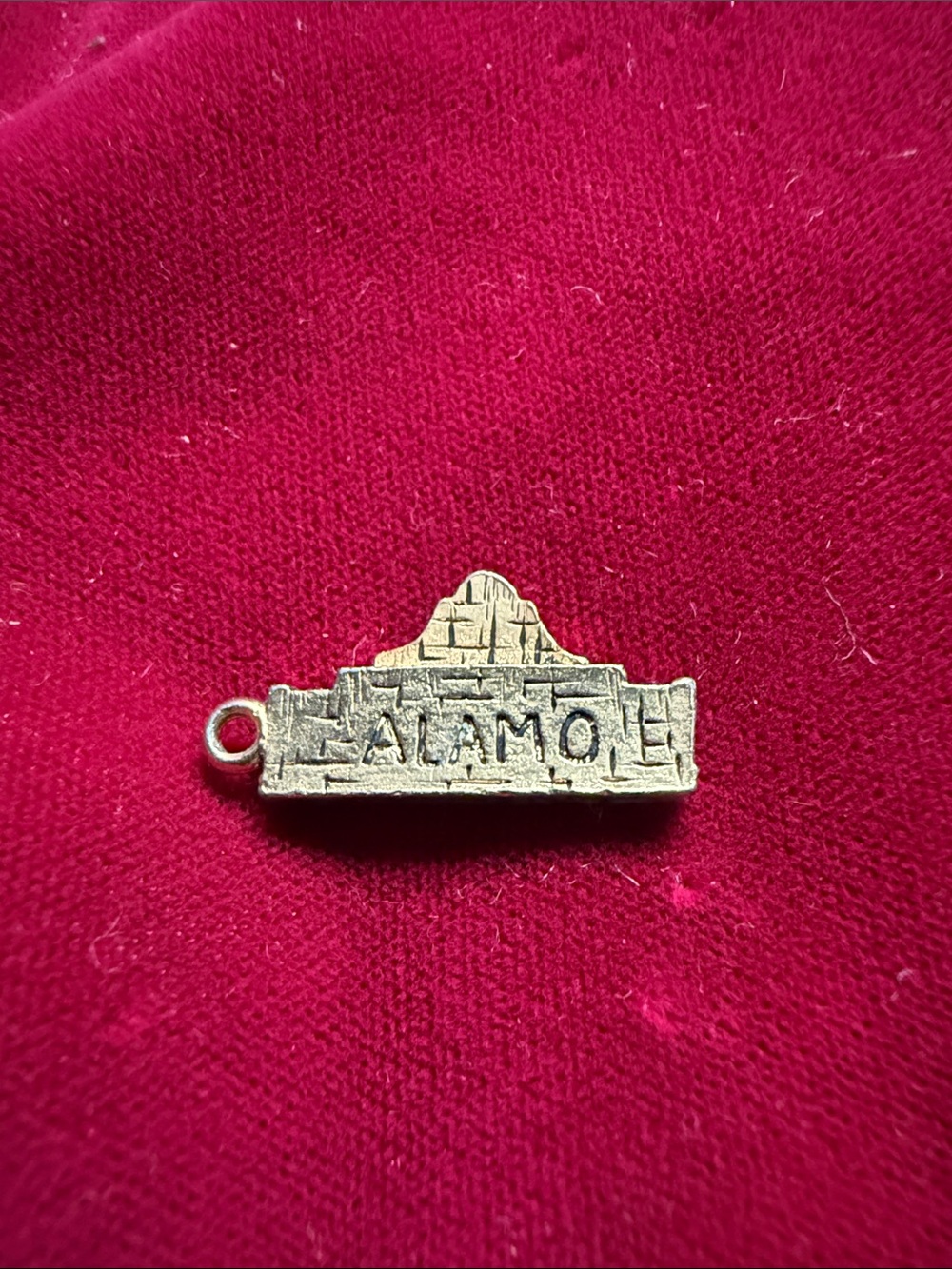 Alamo Souvenir Charm in Antique Gold Tone